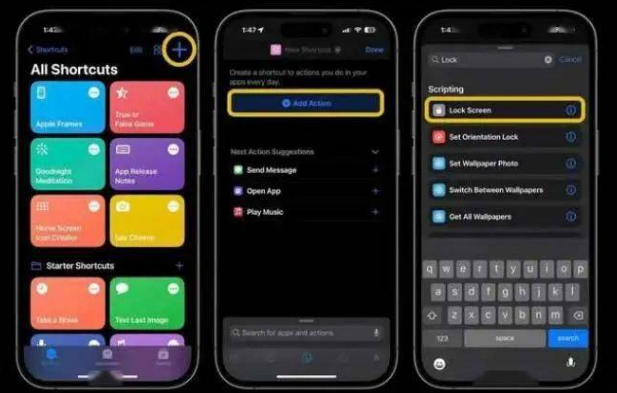 白云矿区苹果14锁屏维修店分享iPhone14升级iOS16.4后如何创建锁屏快捷方式 