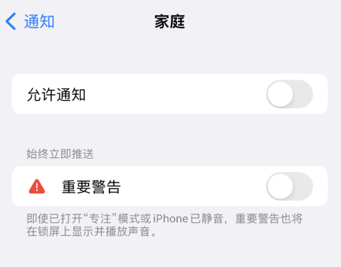 白云矿区苹果14维修分享iPhone14系列机型弹出“家庭”警告后卡死如何解决 