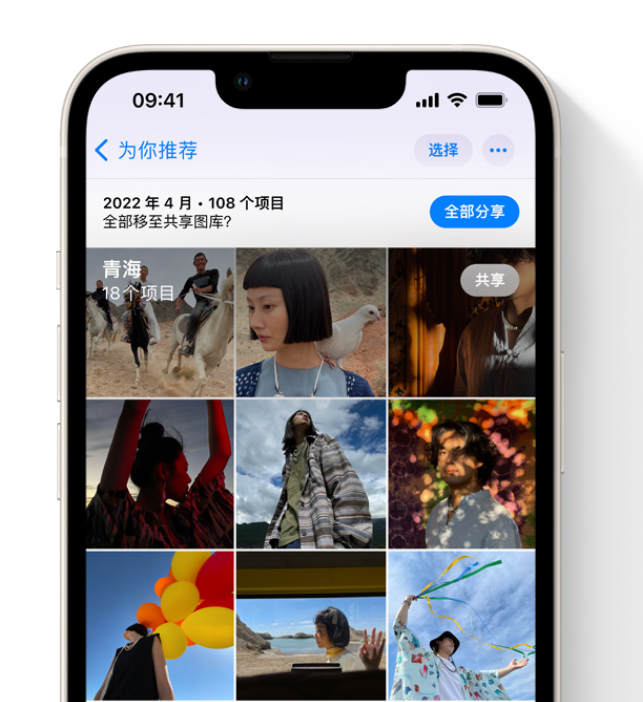 白云矿区苹果维修网点分享在 iPhone 上使用共享图库 